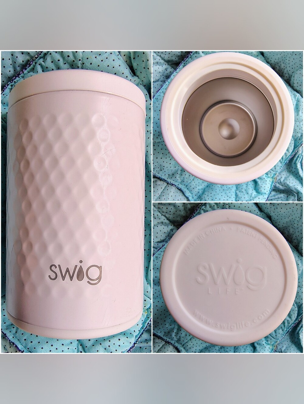 Swig Life White Golf Textured Insulated Can Cooler
